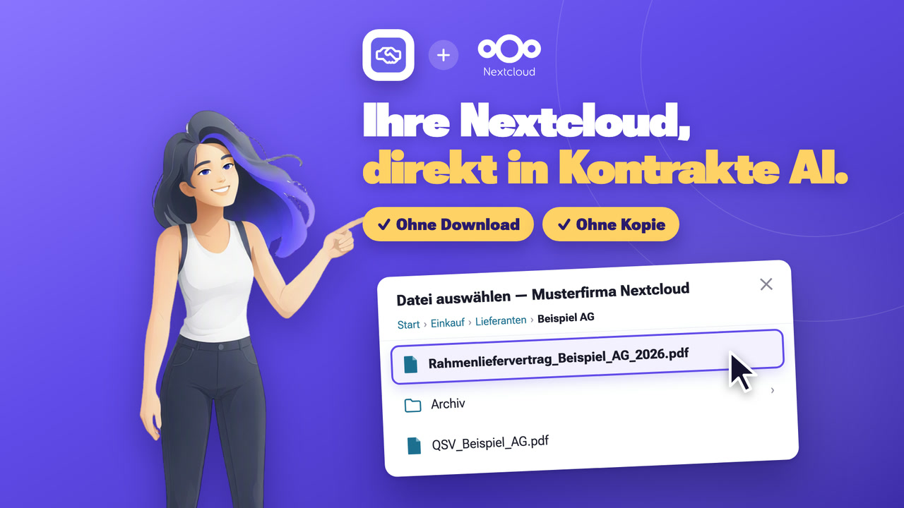 New: connect Nextcloud to Kontrakte.AI