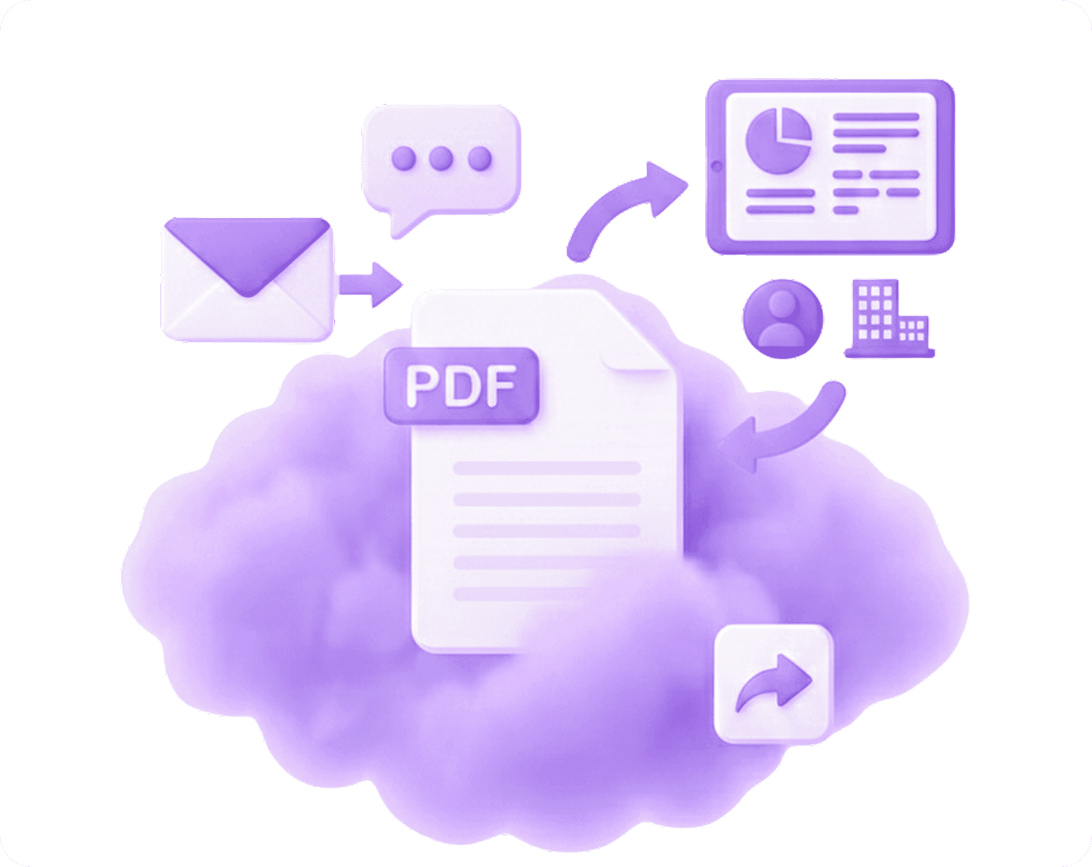 PDF-Vorschau einer Auswertung mit Bewertungen und Kommentaren, bereit für den Versand an die einreichende Stelle